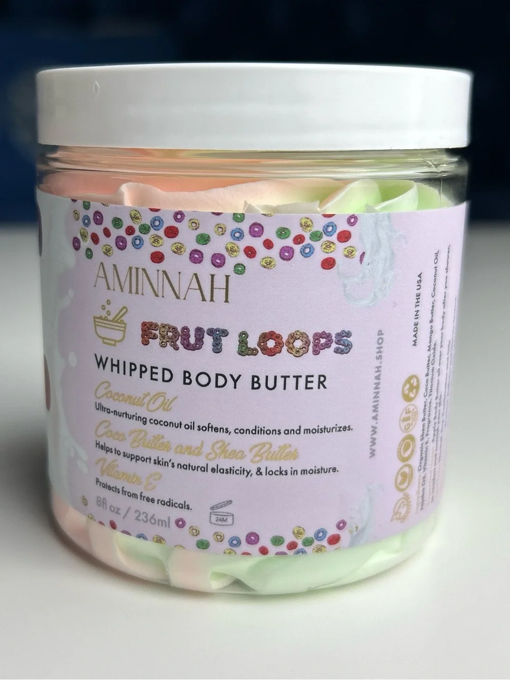 Unicorn Dreams Lip Gloss & Frut Loops Whipped Body Butter Bundle by Aminnah
